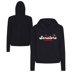 Ottawa Senators Levelwear Women's Sweet Monument Tri-Blend Cropped Pullover Hoodie -  NHL Hoodies