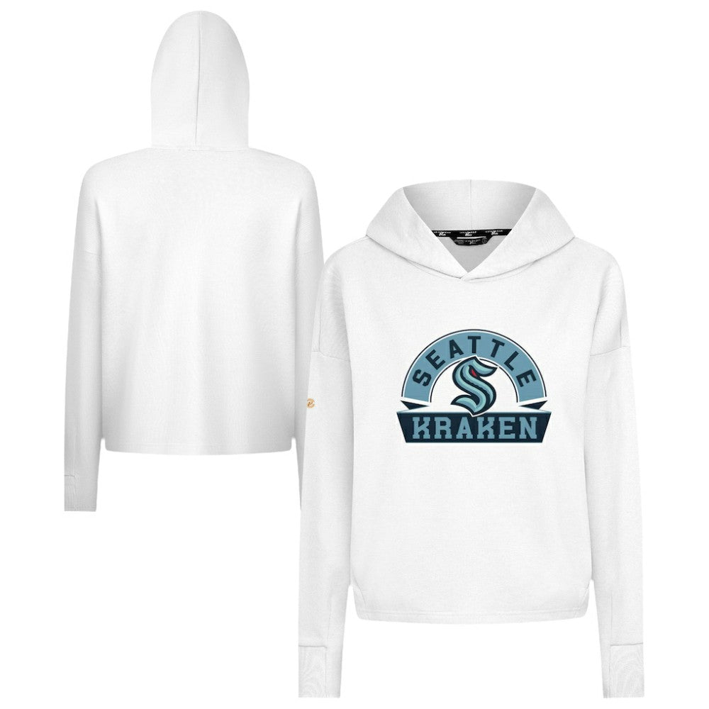 Seattle Kraken Levelwear Women's Sweet Banner Arch Tri-Blend Cropped Pullover Hoodie -  NHL Hoodies