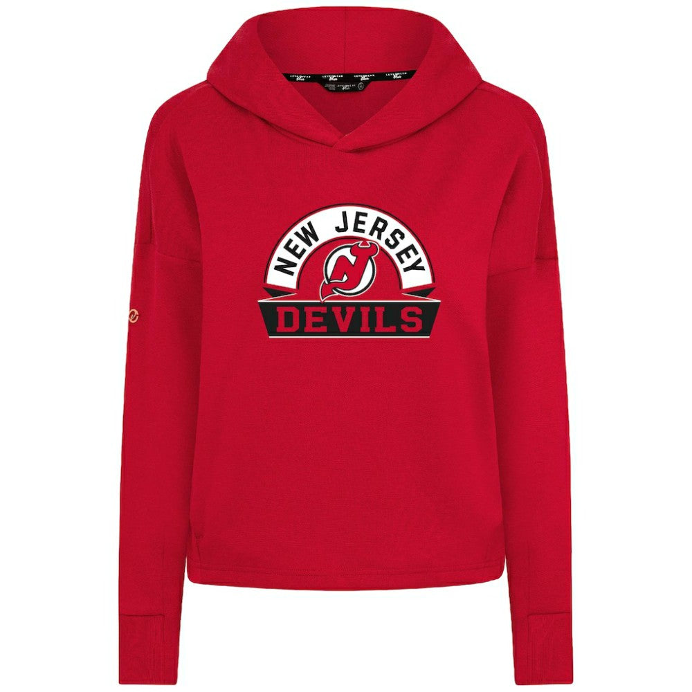 New Jersey Devils Levelwear Women's Sweet Banner Arch Tri-Blend Cropped Pullover Hoodie -  NHL Jerseys