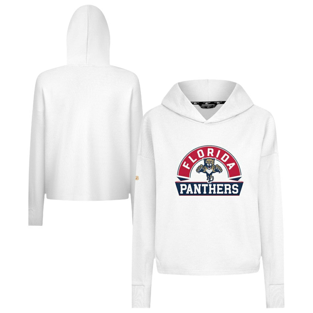 Florida Panthers Levelwear Women's Sweet Banner Arch Tri-Blend Cropped Pullover Hoodie -  NHL Hoodies