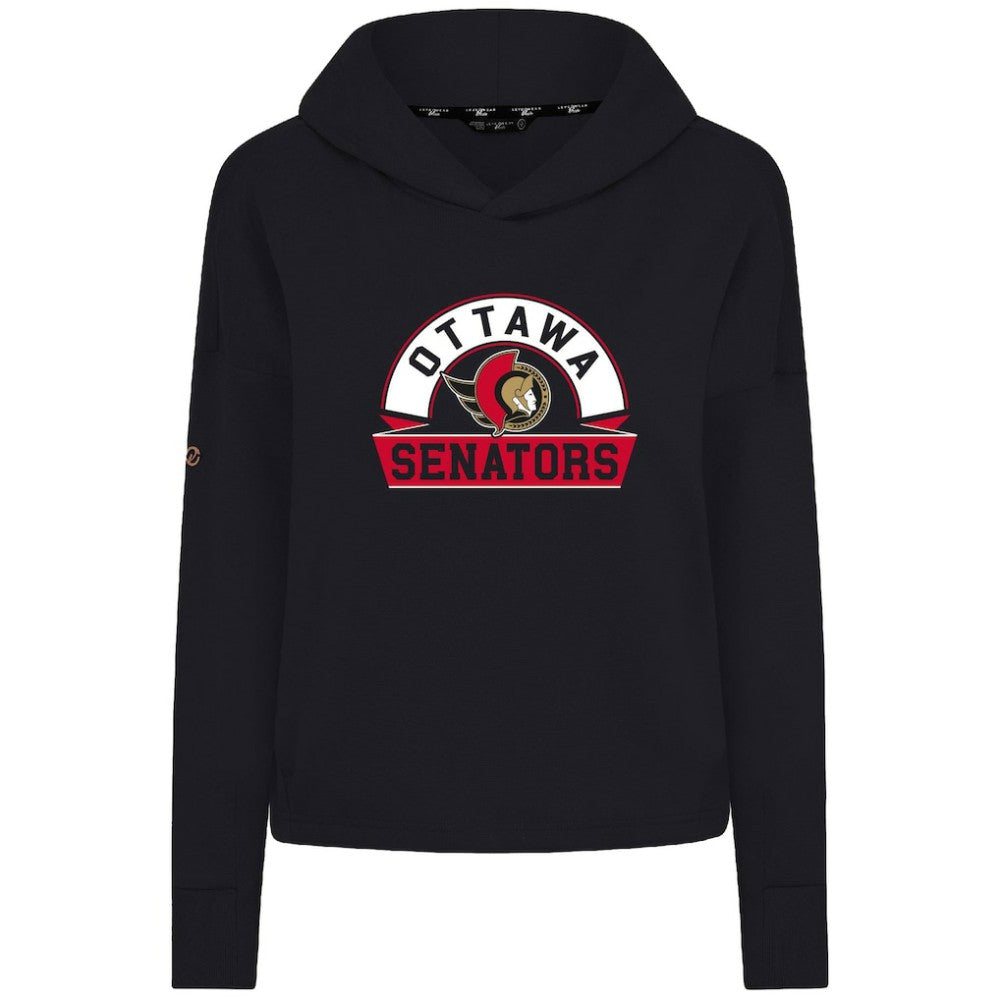 Ottawa Senators Levelwear Women's Sweet Banner Arch Tri-Blend Cropped Pullover Hoodie -  NHL Hoodies