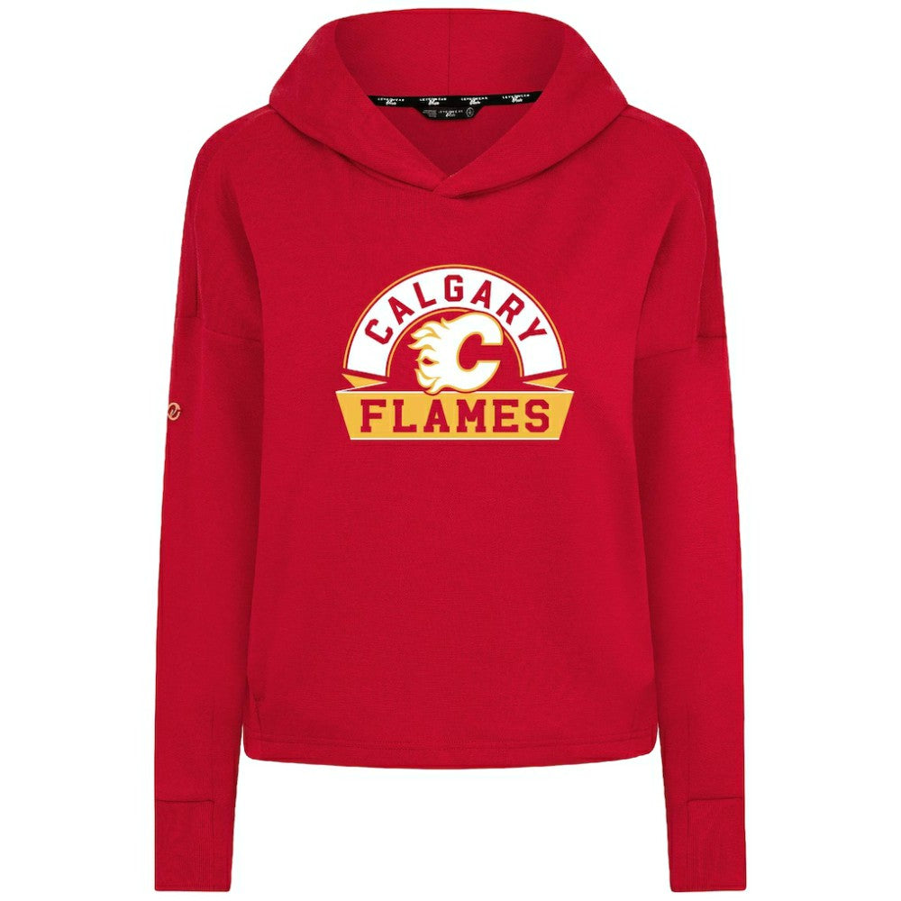 Calgary Flames Levelwear Women's Sweet Banner Arch Tri-Blend Cropped Pullover Hoodie -  NHL Hoodies
