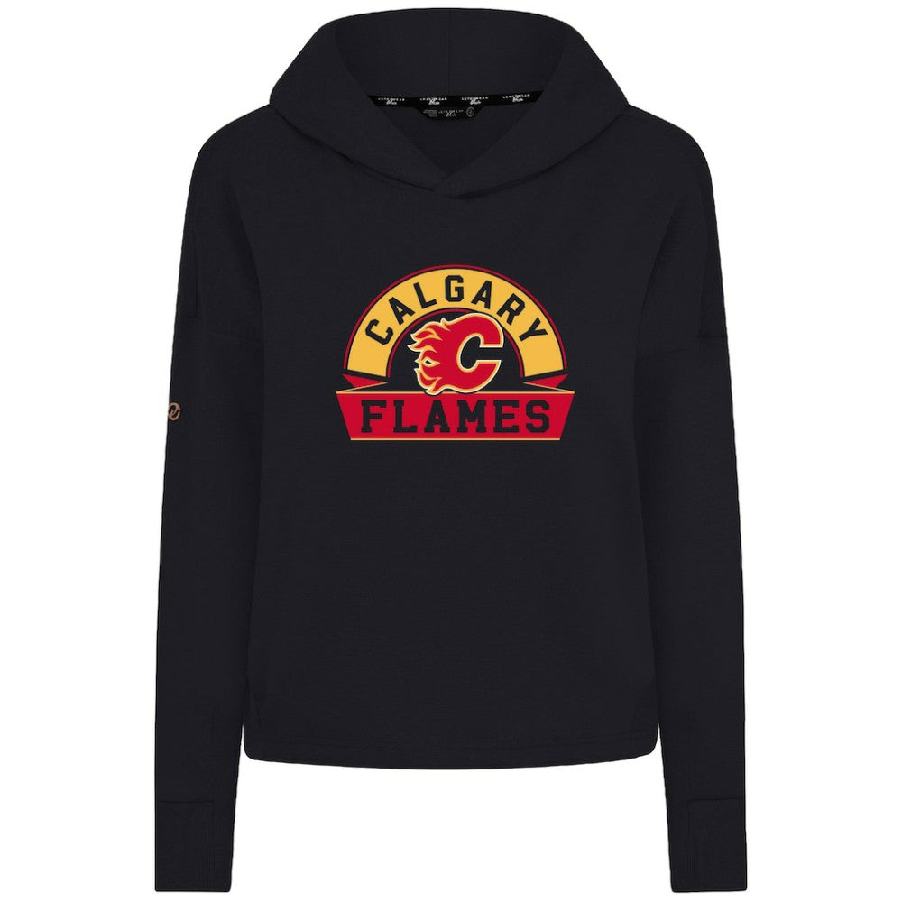 Calgary Flames Levelwear Women's Sweet Banner Arch Tri-Blend Cropped Pullover Hoodie -  NHL Hoodies