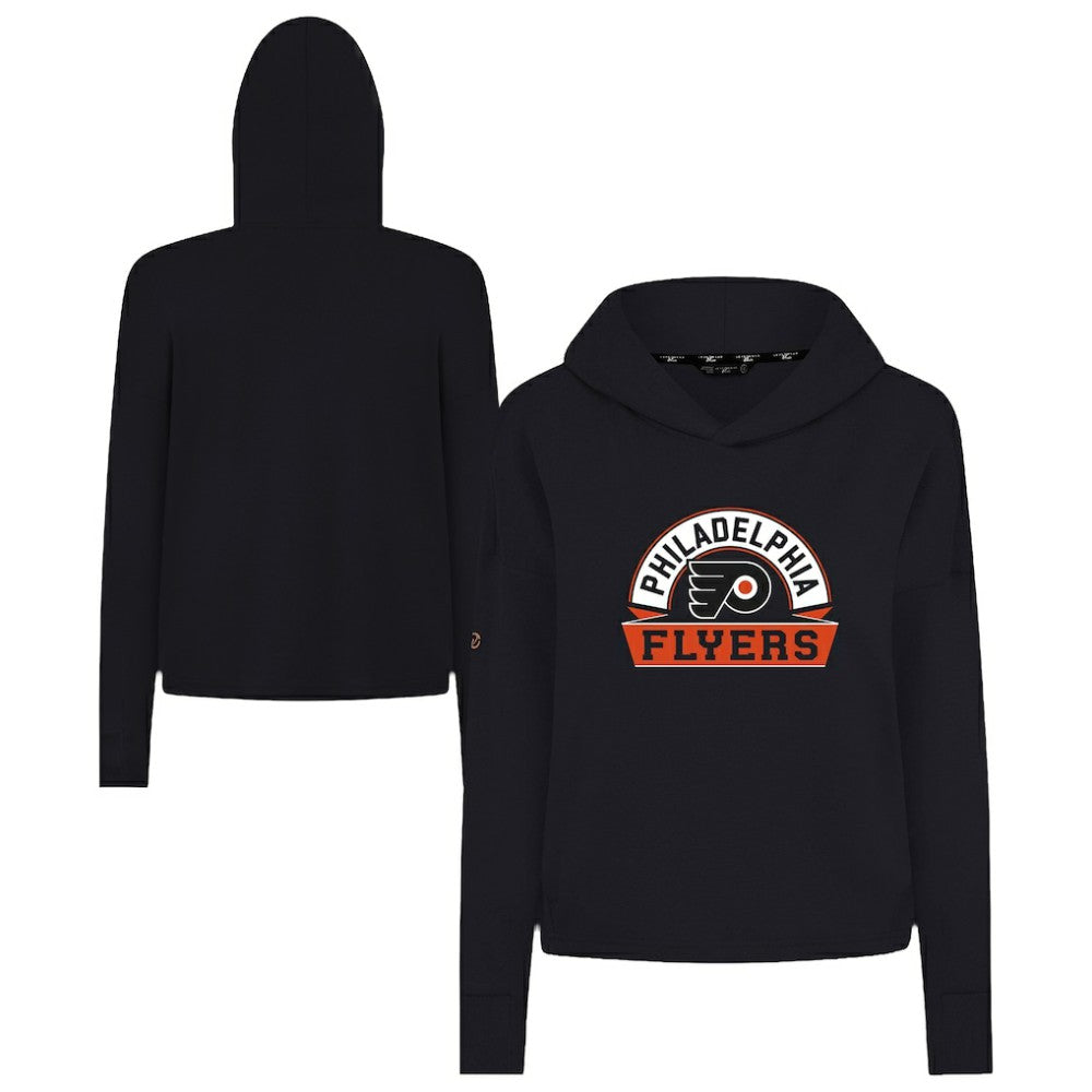 Philadelphia Flyers Levelwear Women's Sweet Banner Arch Tri-Blend Cropped Pullover Hoodie -  NHL Hoodies