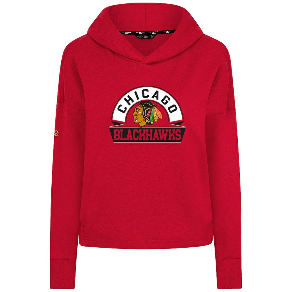 Chicago Blackhawks Levelwear Women's Sweet Banner Arch Tri-Blend Cropped Pullover Hoodie -  NHL Hoodies