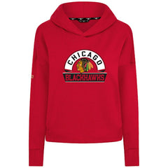 Chicago Blackhawks Levelwear Women's Sweet Banner Arch Tri-Blend Cropped Pullover Hoodie -  NHL Hoodies