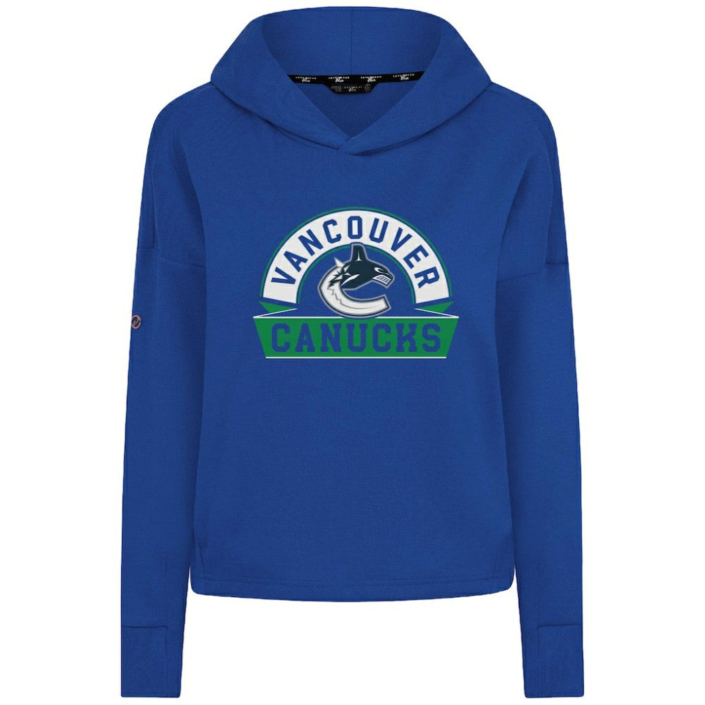 Vancouver Canucks Levelwear Women's Sweet Banner Arch Tri-Blend Cropped Pullover Hoodie -  NHL Hoodies