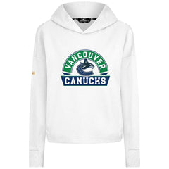 Vancouver Canucks Levelwear Women's Sweet Banner Arch Tri-Blend Cropped Pullover Hoodie -  NHL Hoodies