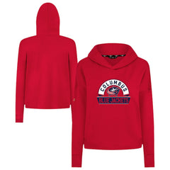 Columbus Blue Jackets Levelwear Women's Sweet Banner Arch Tri-Blend Cropped Pullover Hoodie -  NHL Hoodies