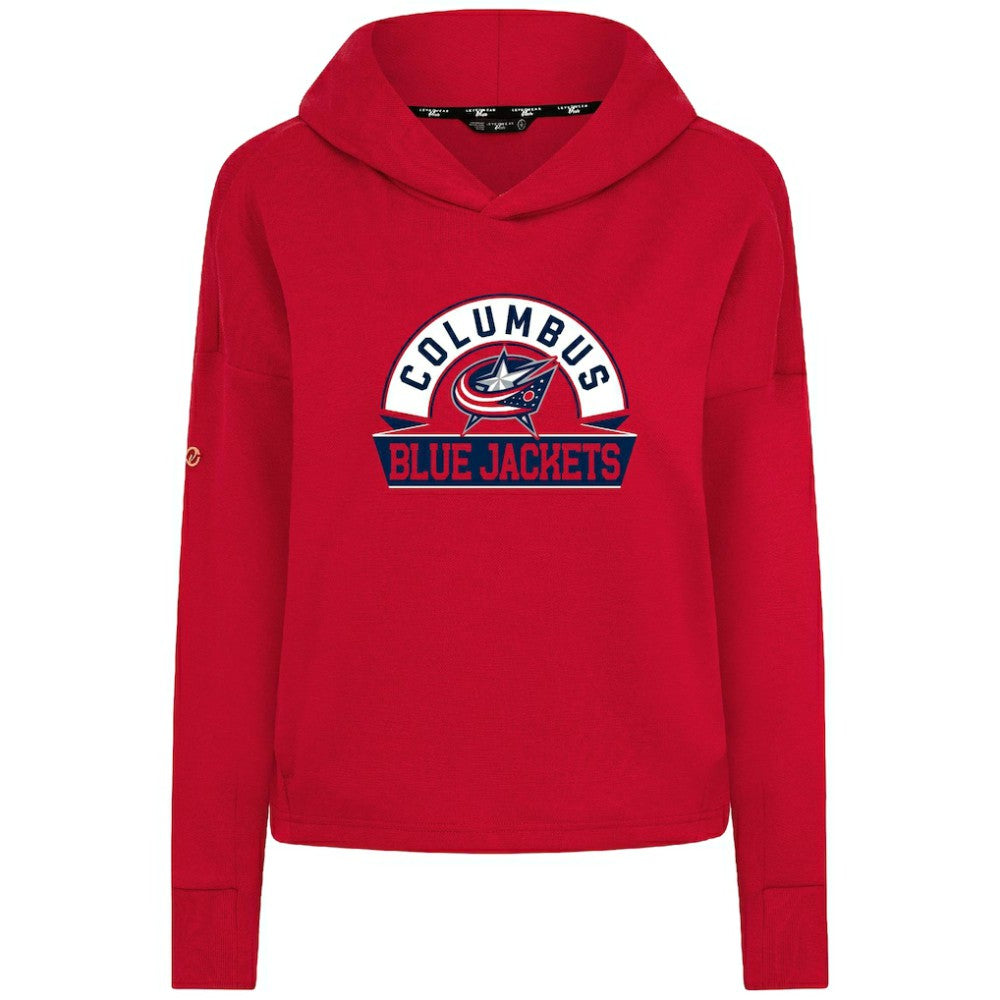 Columbus Blue Jackets Levelwear Women's Sweet Banner Arch Tri-Blend Cropped Pullover Hoodie -  NHL Hoodies