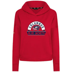 Columbus Blue Jackets Levelwear Women's Sweet Banner Arch Tri-Blend Cropped Pullover Hoodie -  NHL Hoodies