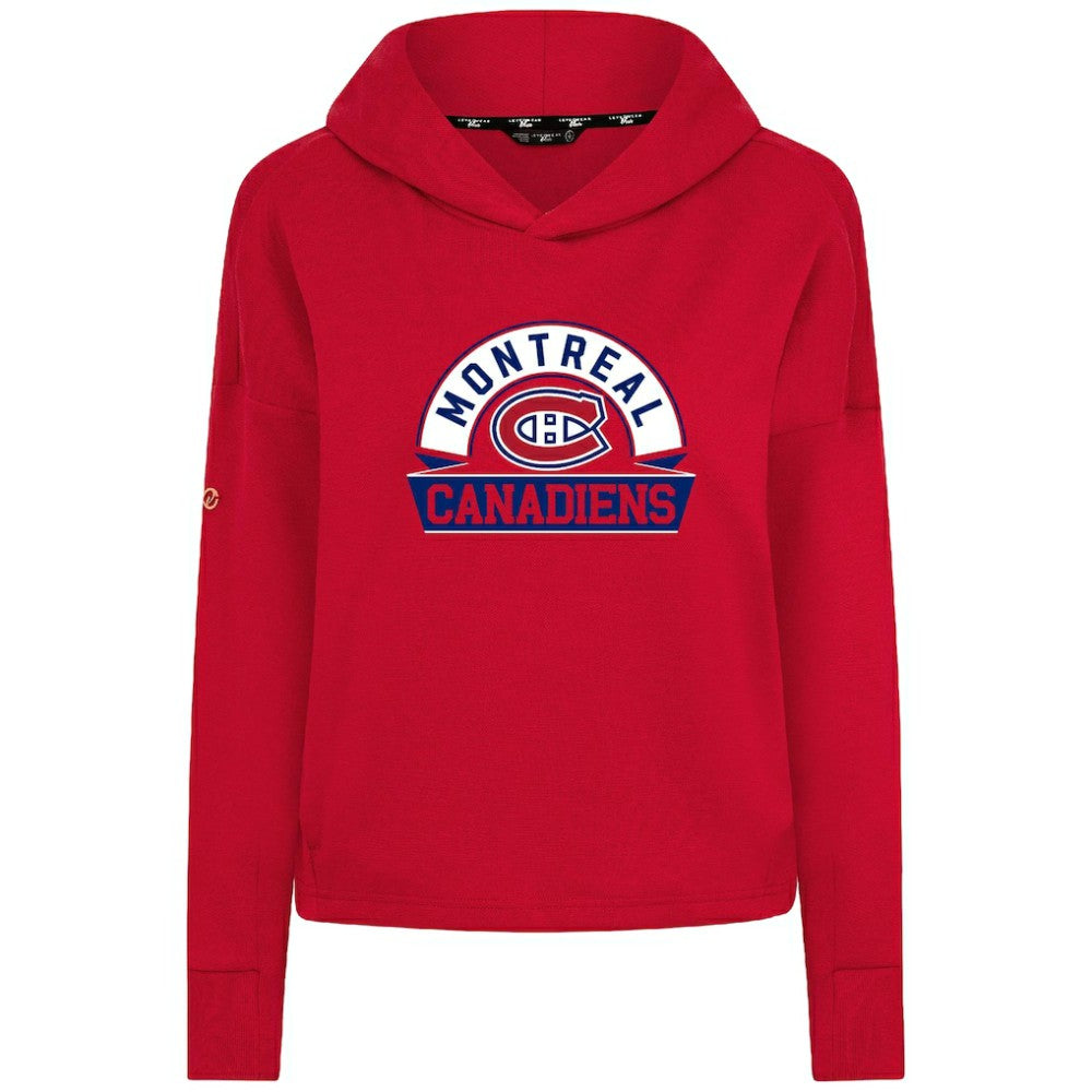 Montreal Canadiens Levelwear Women's Sweet Banner Arch Tri-Blend Cropped Pullover Hoodie -  NHL Hoodies