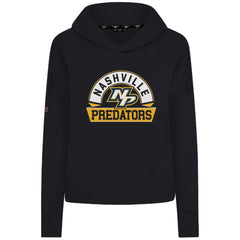 Nashville Predators Levelwear Women's Sweet Banner Arch Tri-Blend Cropped Pullover Hoodie -  NHL Hoodies