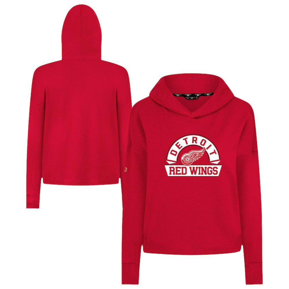 Detroit Red Wings Levelwear Women's Sweet Banner Arch Tri-Blend Cropped Pullover Hoodie -  NHL Hoodies