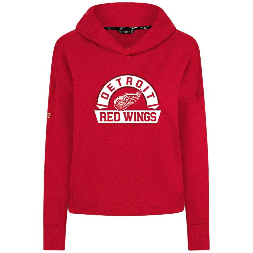 Detroit Red Wings Levelwear Women's Sweet Banner Arch Tri-Blend Cropped Pullover Hoodie -  NHL Hoodies