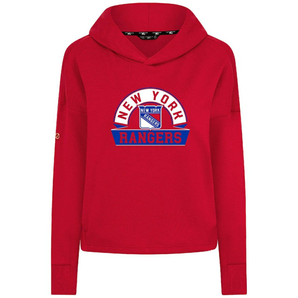 New York Rangers Levelwear Women's Sweet Banner Arch Tri-Blend Cropped Pullover Hoodie -  NHL Hoodies