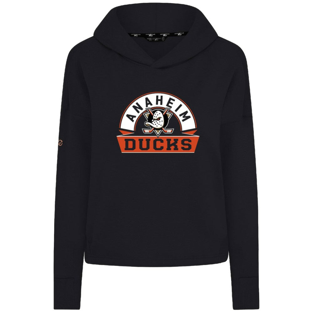 Anaheim Ducks Levelwear Women's Sweet Banner Arch Tri-Blend Cropped Pullover Hoodie -  NHL Hoodies