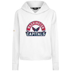Washington Capitals Levelwear Women's Sweet Banner Arch Tri-Blend Cropped Pullover Hoodie -  NHL Hoodies