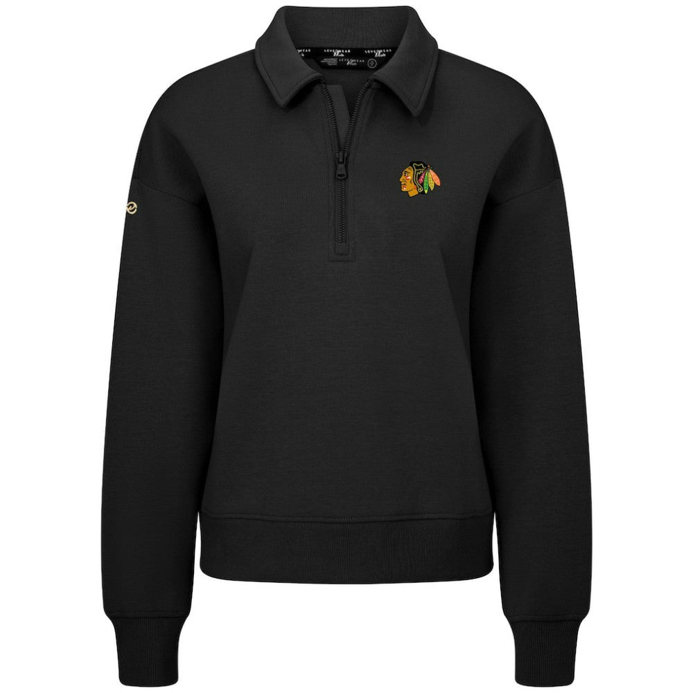 Chicago Blackhawks Levelwear Women's Canmore Quarter-Zip Pullover -  NHL Pullover