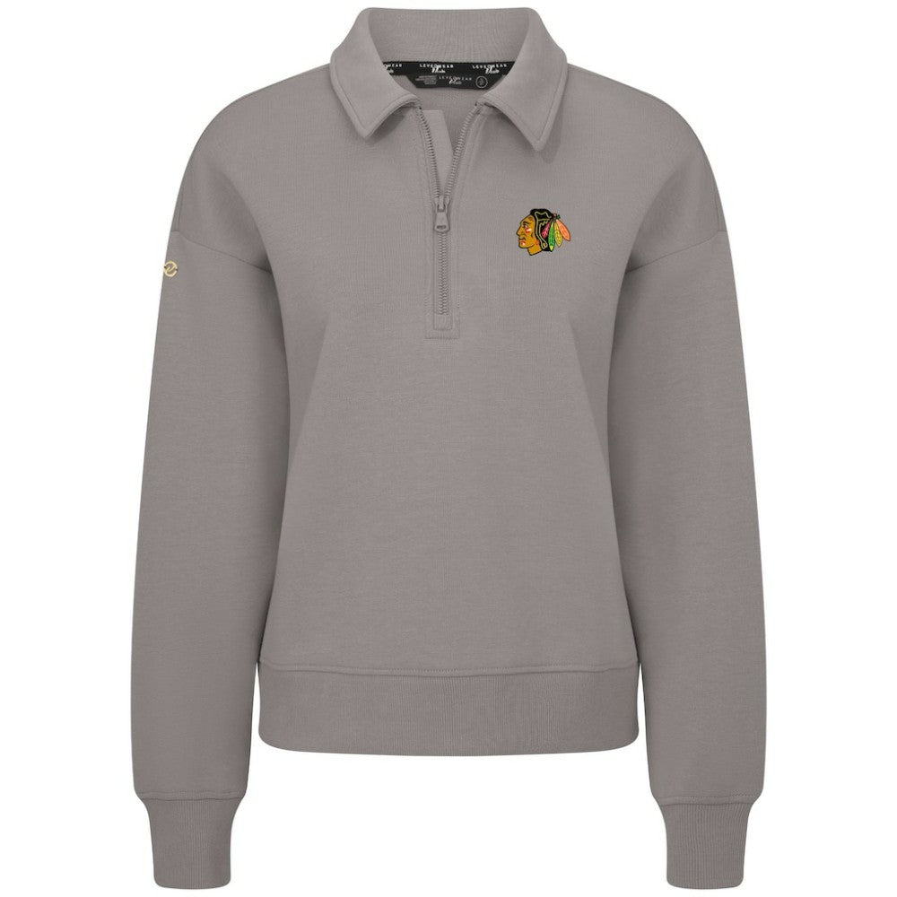 Chicago Blackhawks Levelwear Women's Canmore Quarter-Zip Pullover -  NHL Pullover