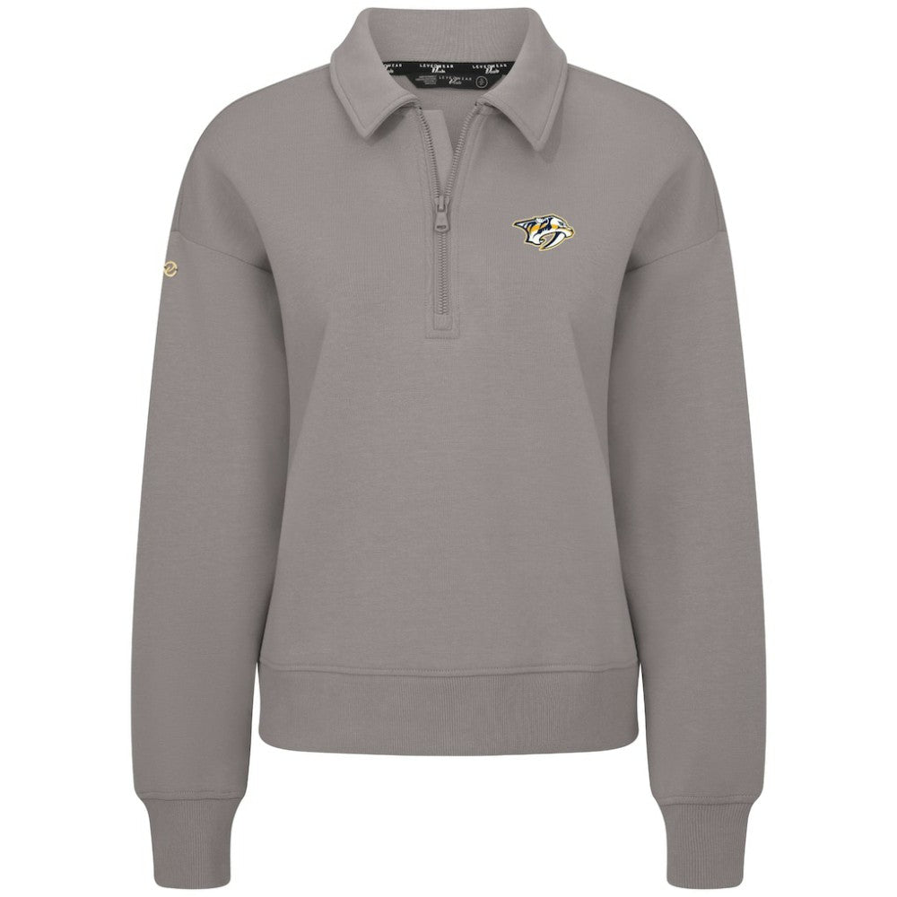 Nashville Predators Levelwear Women's Canmore Quarter-Zip Pullover -  NHL Pullover