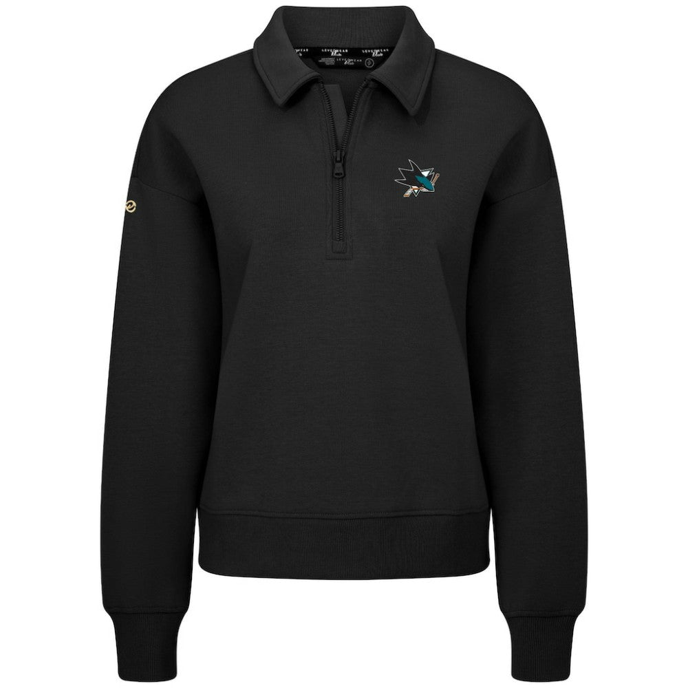 San Jose Sharks Levelwear Women's Canmore Quarter-Zip Pullover -  NHL Pullover