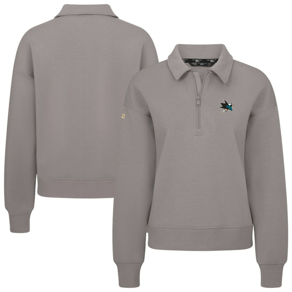 San Jose Sharks Levelwear Women's Canmore Quarter-Zip Pullover -  NHL Pullover