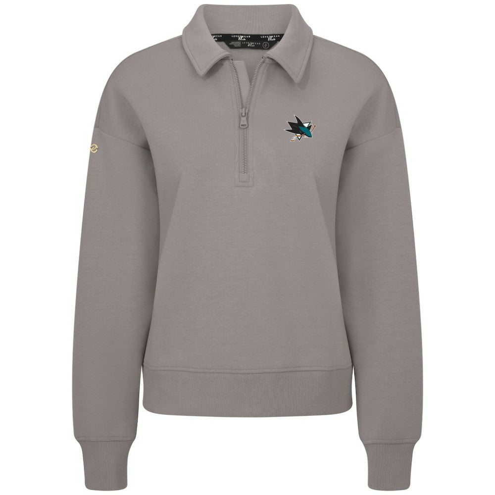 San Jose Sharks Levelwear Women's Canmore Quarter-Zip Pullover -  NHL Pullover
