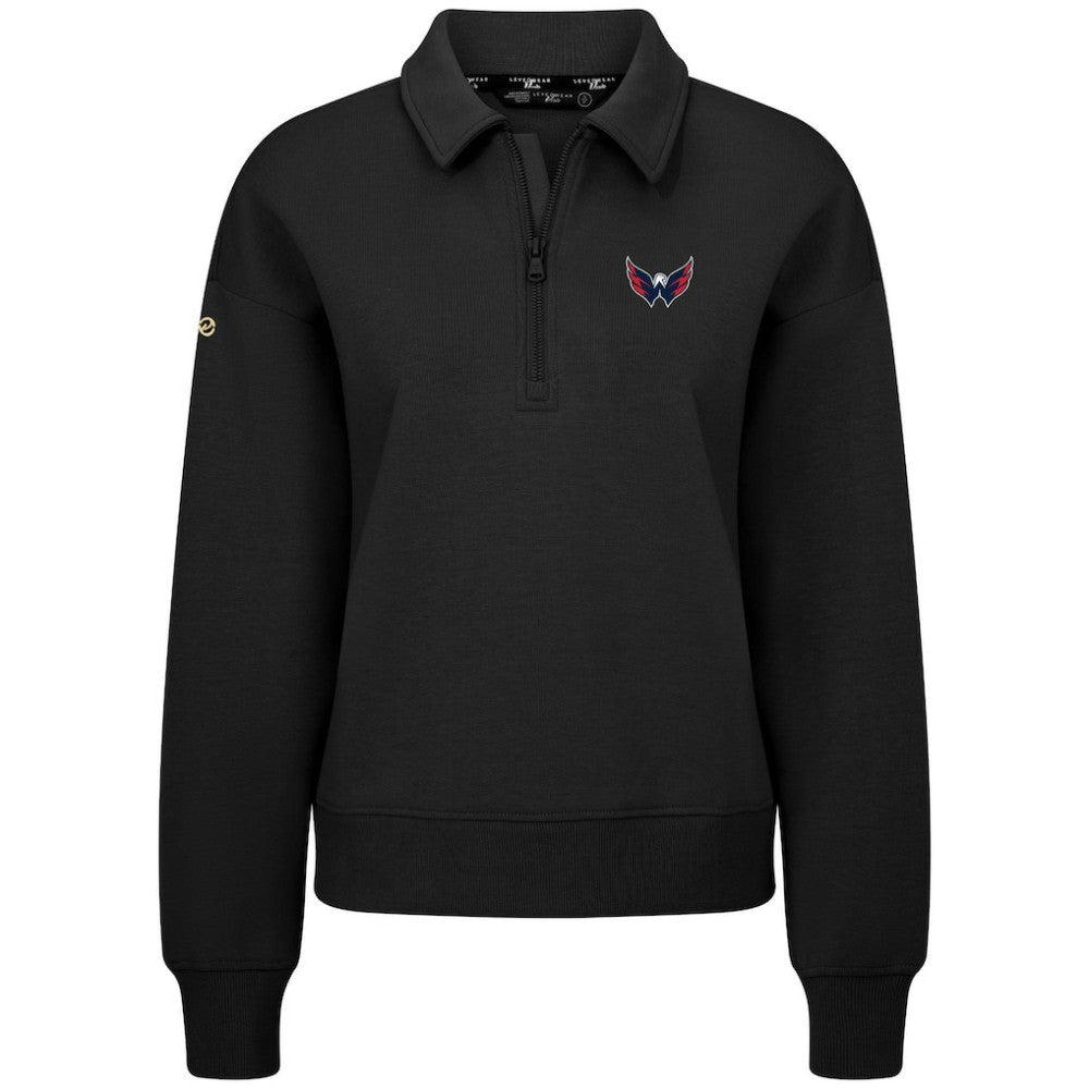 Washington Capitals Levelwear Women's Canmore Quarter-Zip Pullover -  NHL Pullover