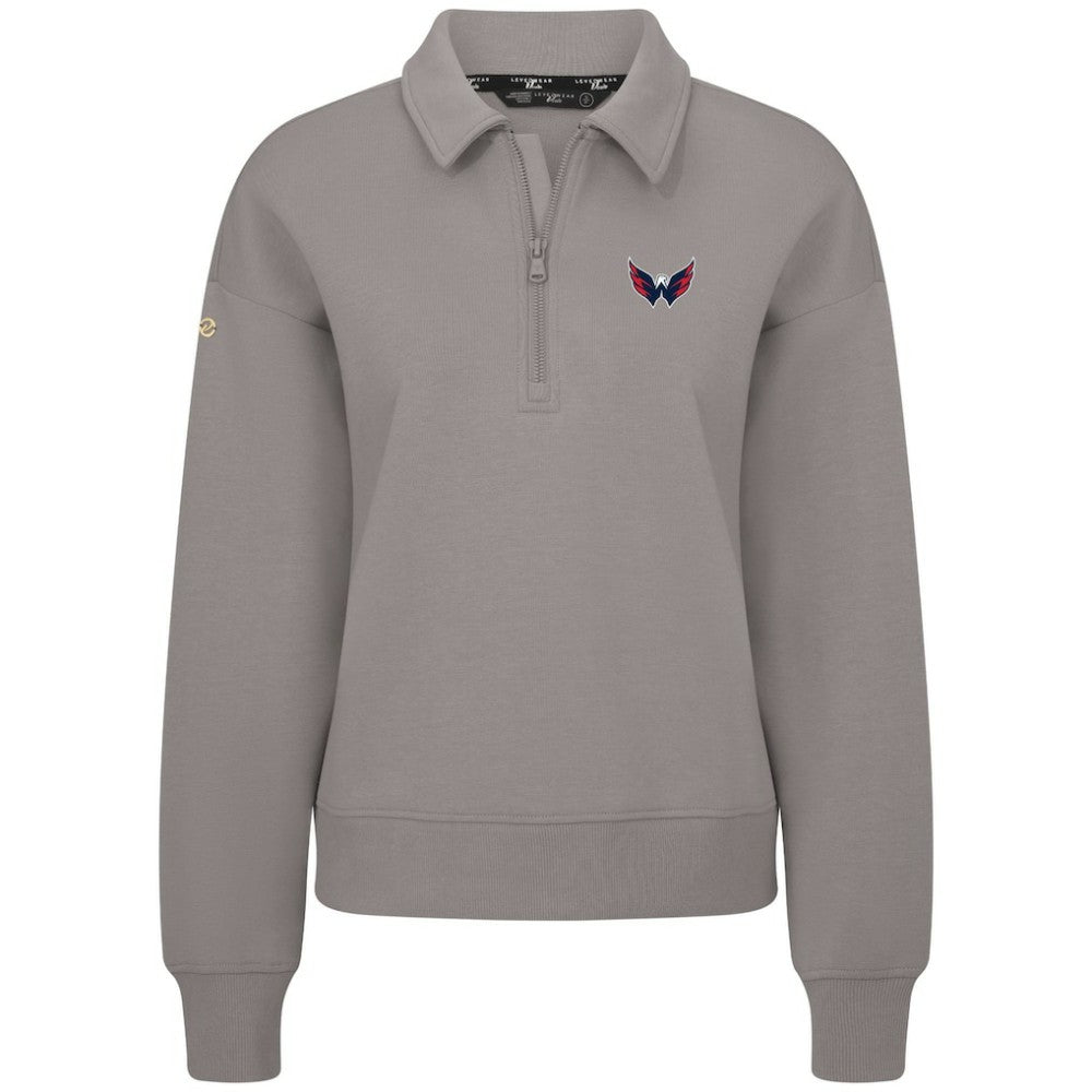 Washington Capitals Levelwear Women's Canmore Quarter-Zip Pullover -  NHL Pullover