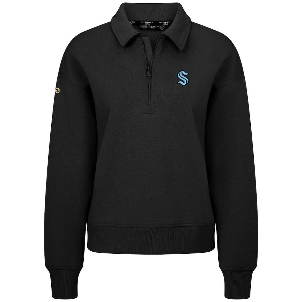 Seattle Kraken Levelwear Women's Canmore Quarter-Zip Pullover -  NHL Pullover