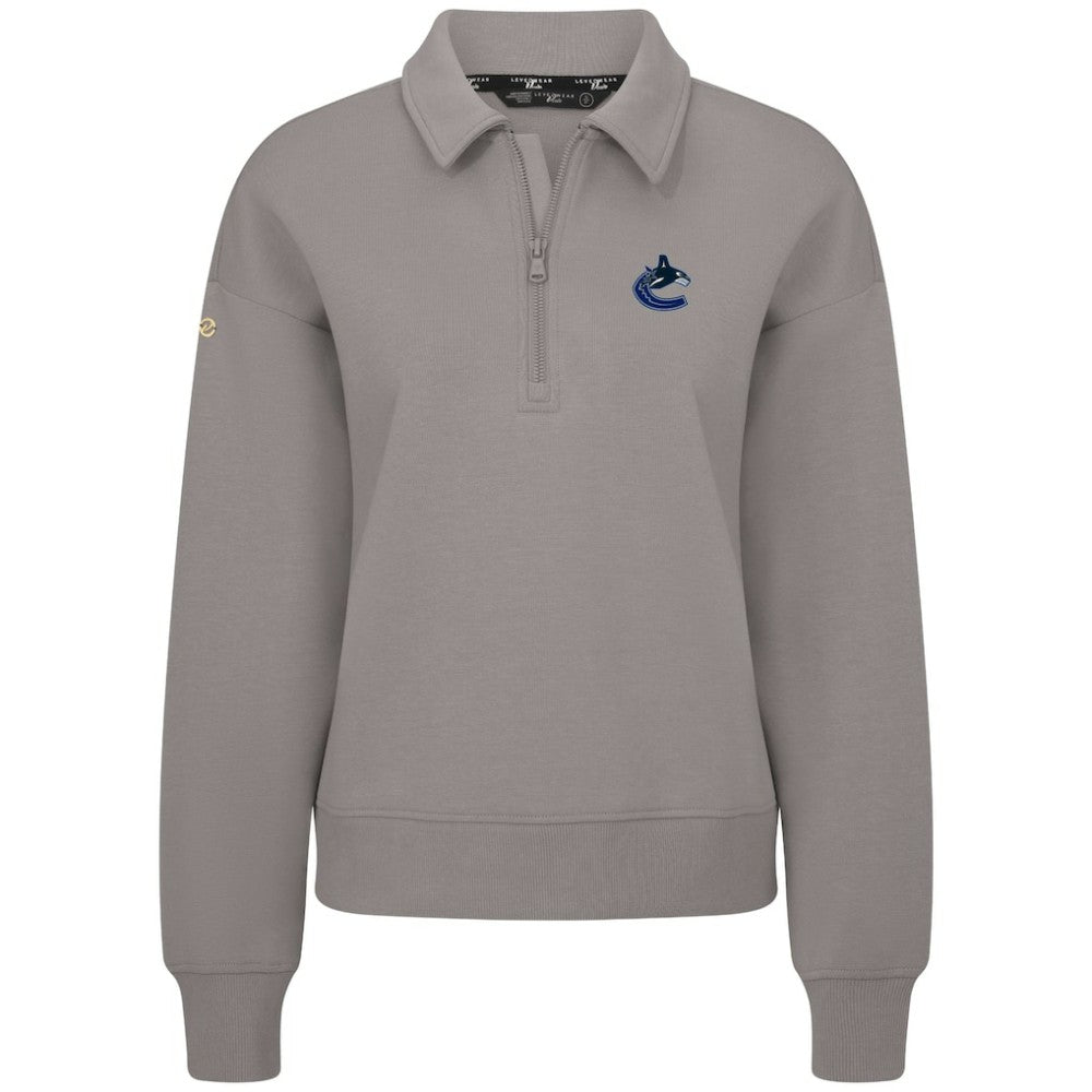Vancouver Canucks Levelwear Women's Canmore Quarter-Zip Pullover -  NHL Pullover