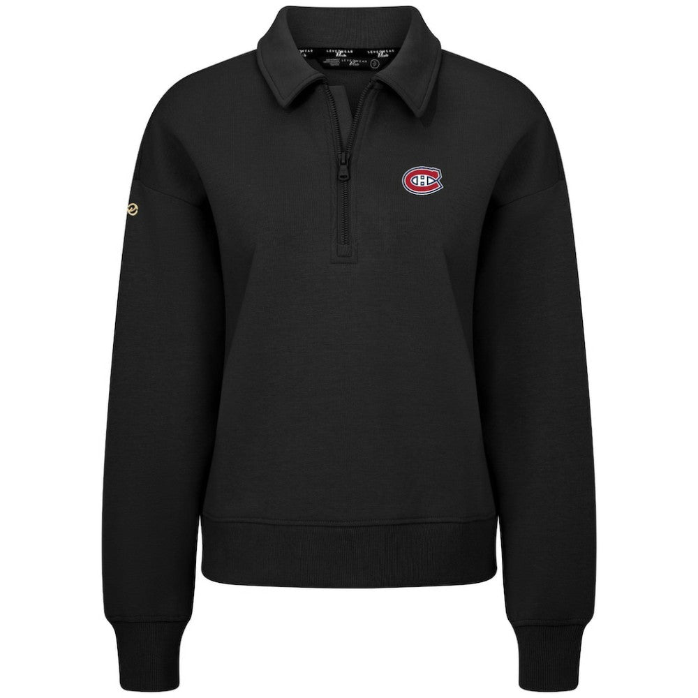 Montreal Canadiens Levelwear Women's Canmore Quarter-Zip Pullover -  NHL Pullover