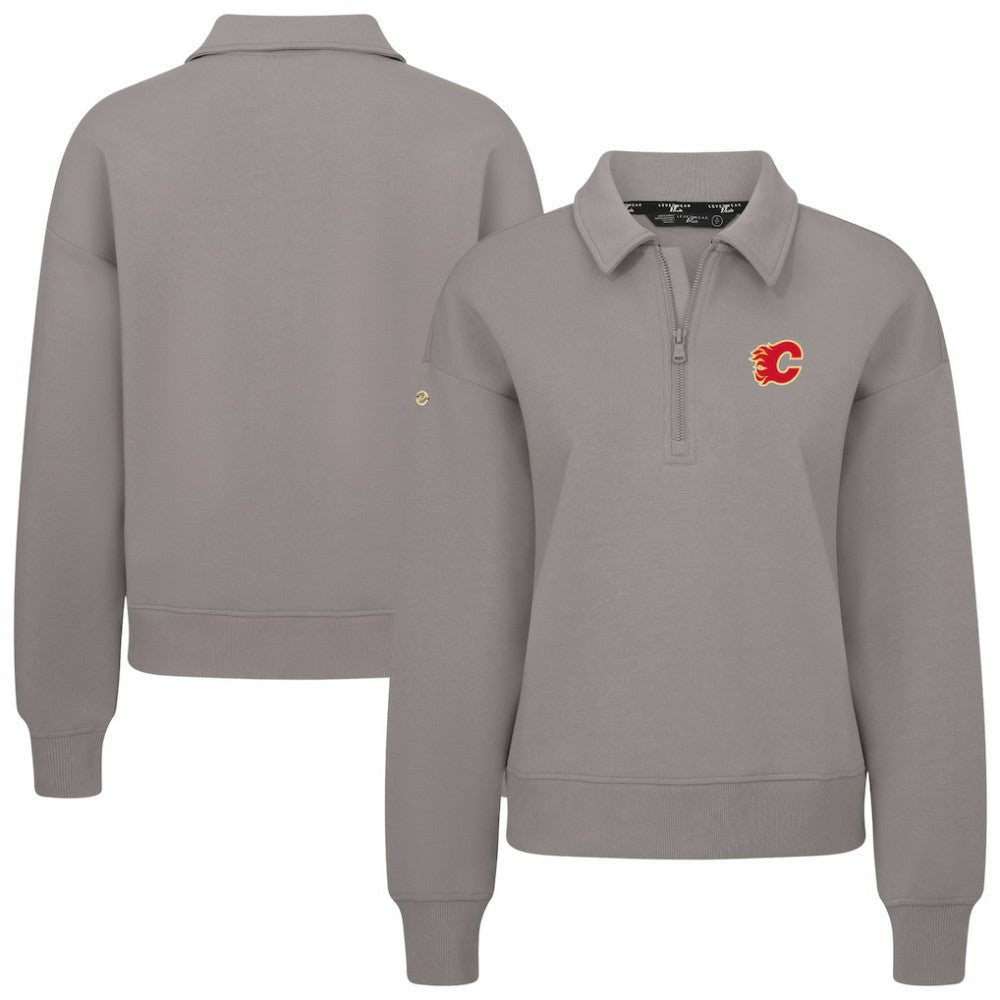 Calgary Flames Levelwear Women's Canmore Quarter-Zip Pullover -  NHL Pullover