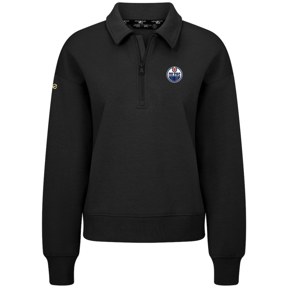 Edmonton Oilers Levelwear Women's Canmore Quarter-Zip Pullover -  NHL Pullover