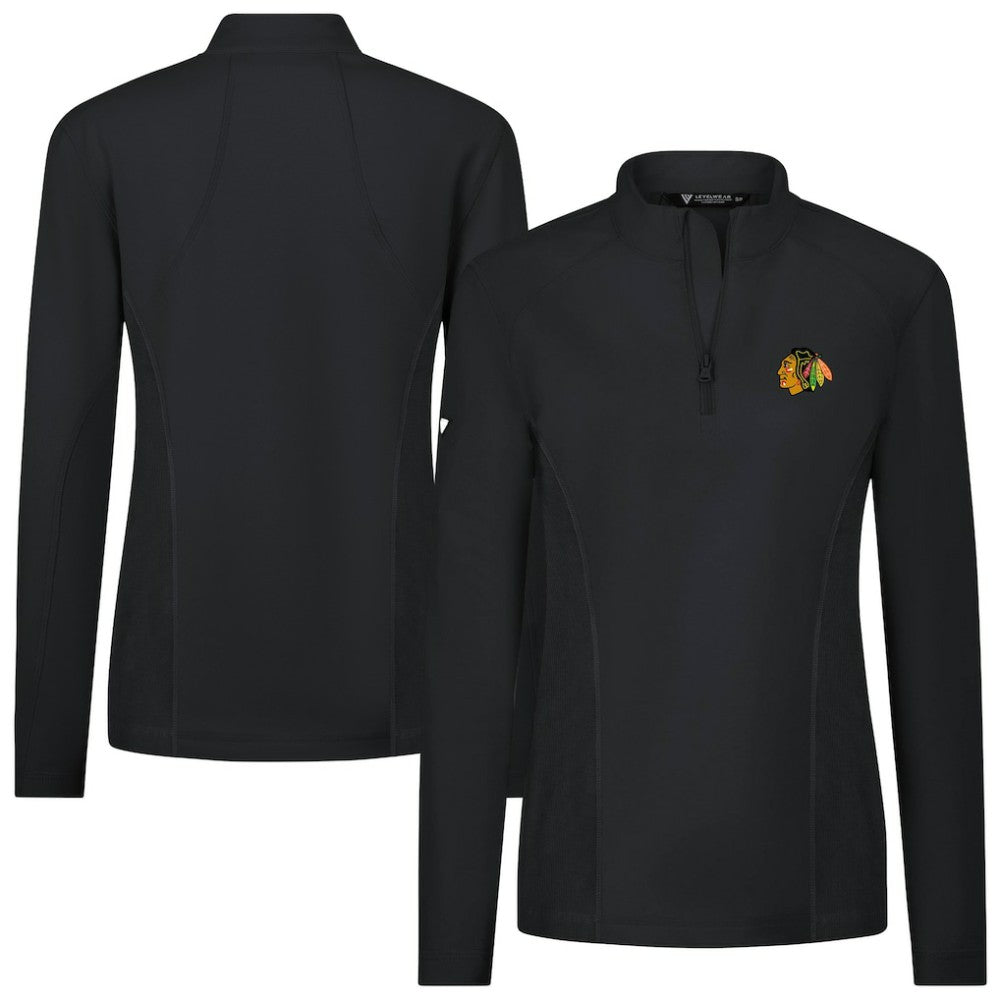 Chicago Blackhawks Levelwear Women's Upright Quarter-Zip Pullover -  NHL Pullover