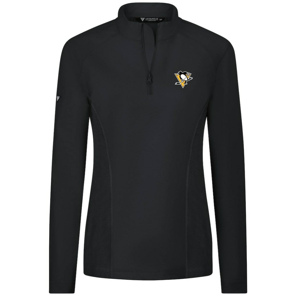 Pittsburgh Penguins Levelwear Women's Upright Quarter-Zip Pullover -  NHL Pullover