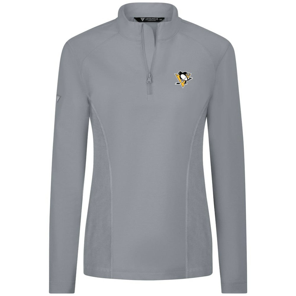 Pittsburgh Penguins Levelwear Women's Upright Quarter-Zip Pullover -  NHL Pullover