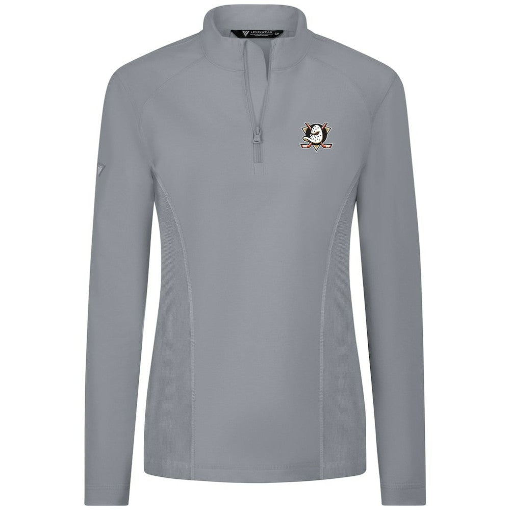 Anaheim Ducks Levelwear Women's Upright Quarter-Zip Pullover -  NHL Pullover