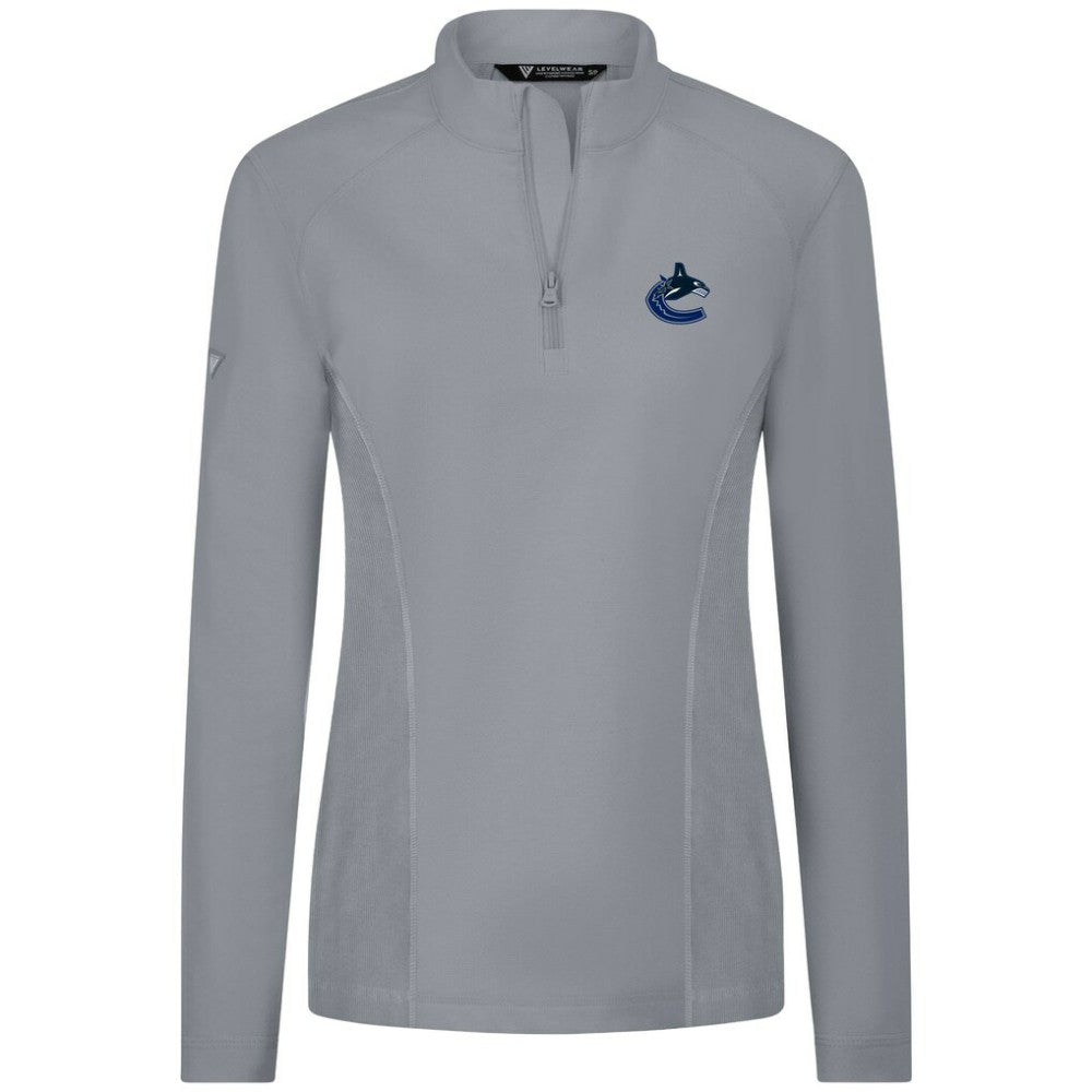 Vancouver Canucks Levelwear Women's Upright Quarter-Zip Pullover -  NHL Pullover