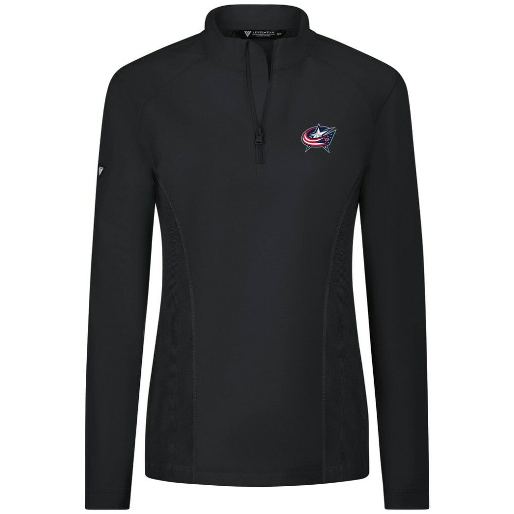 Columbus Blue Jackets Levelwear Women's Upright Quarter-Zip Pullover -  NHL Pullover