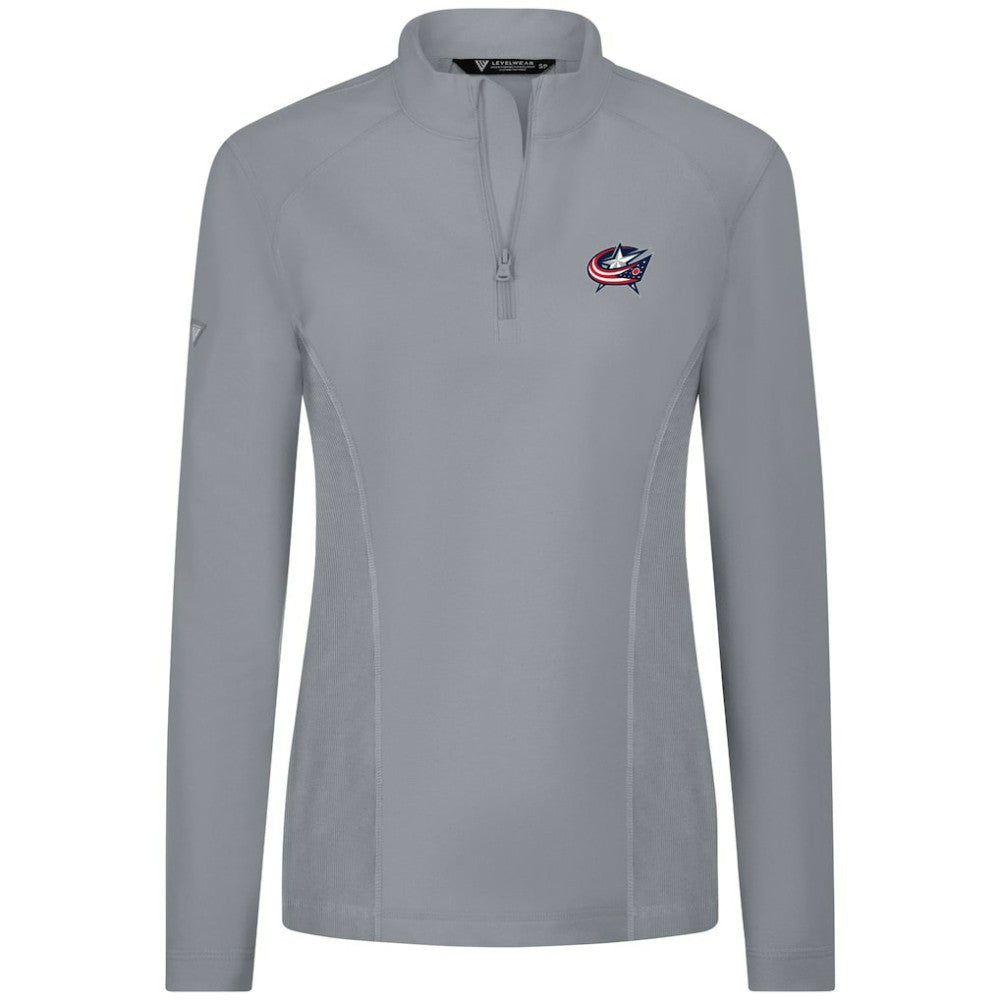 Columbus Blue Jackets Levelwear Women's Upright Quarter-Zip Pullover -  NHL Pullover