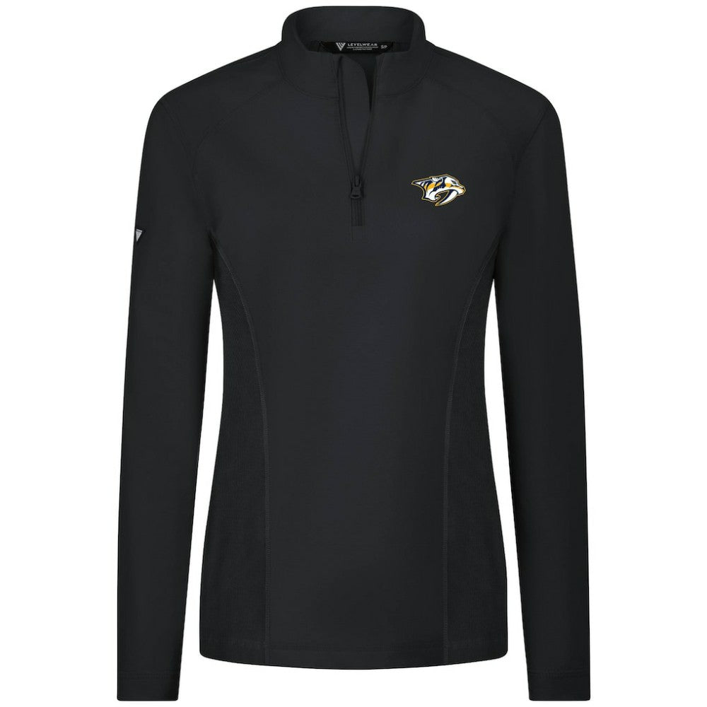 Nashville Predators Levelwear Women's Upright Quarter-Zip Pullover -  NHL Pullover