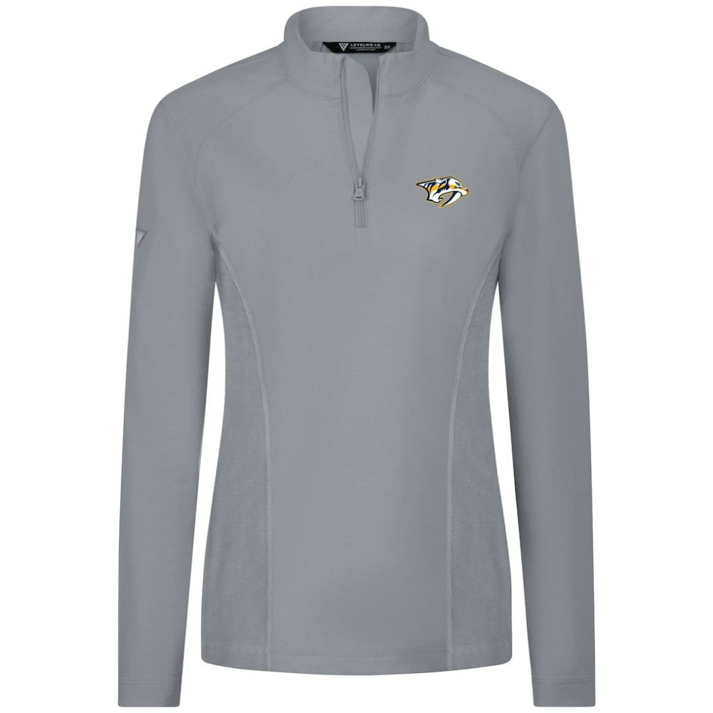 Nashville Predators Levelwear Women's Upright Quarter-Zip Pullover -  NHL Pullover