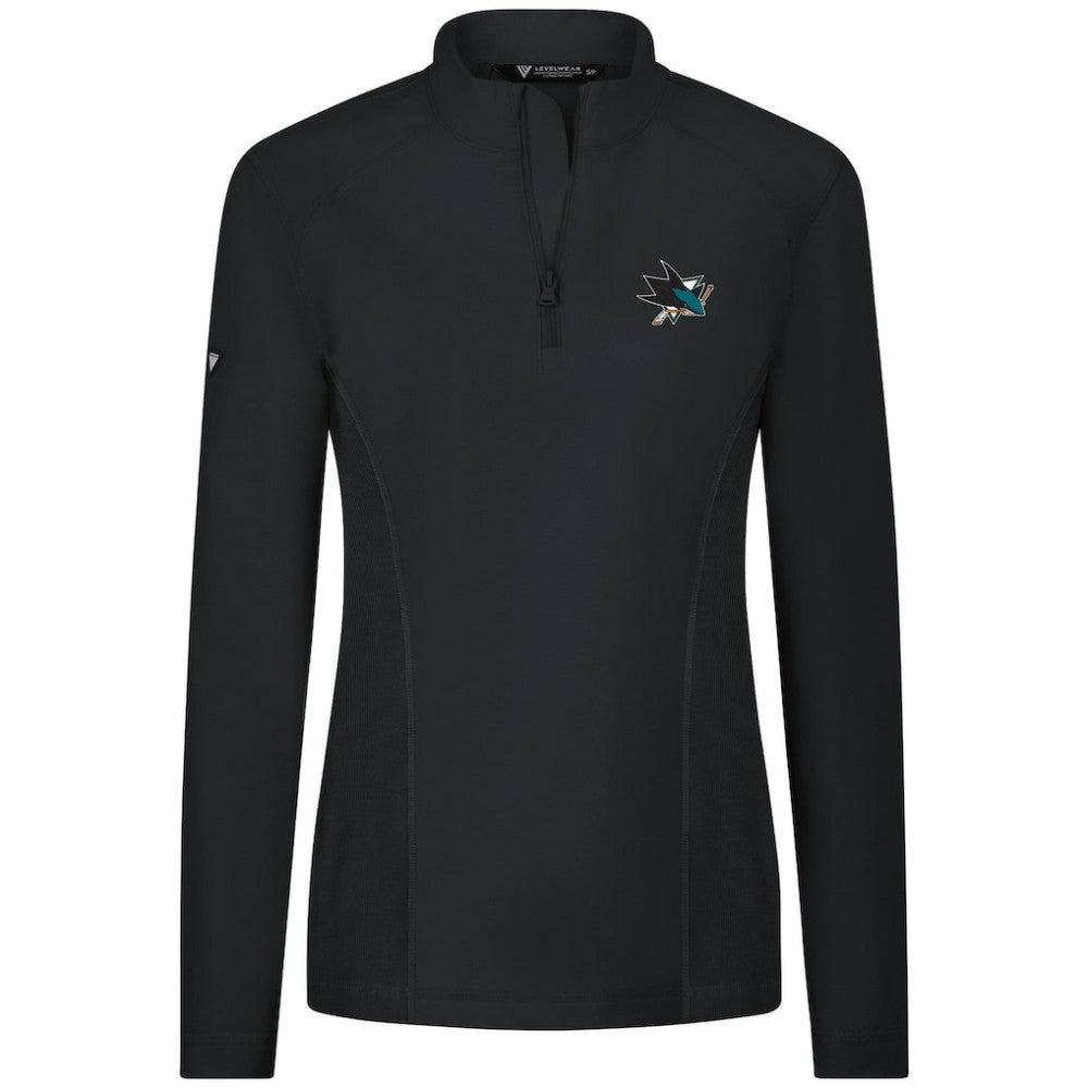 San Jose Sharks Levelwear Women's Upright Quarter-Zip Pullover -  NHL Pullover