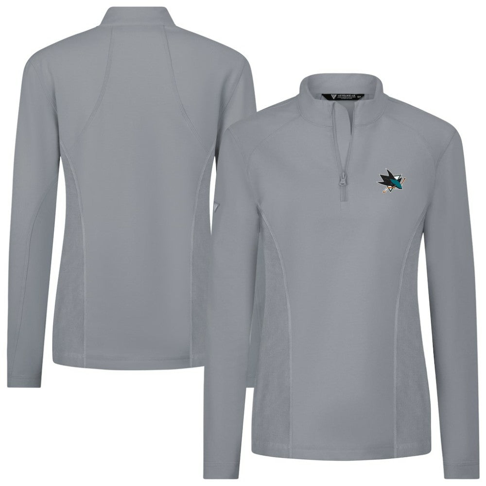 San Jose Sharks Levelwear Women's Upright Quarter-Zip Pullover -  NHL Pullover
