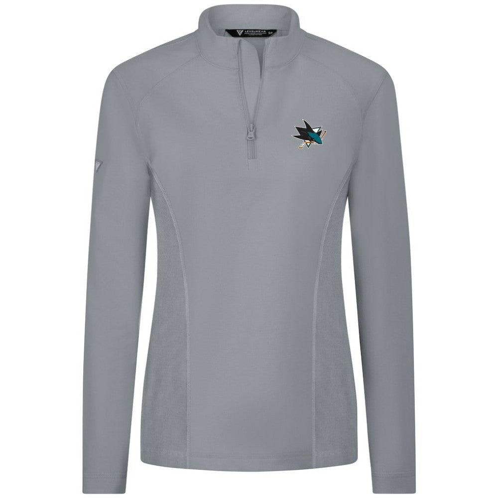 San Jose Sharks Levelwear Women's Upright Quarter-Zip Pullover -  NHL Pullover