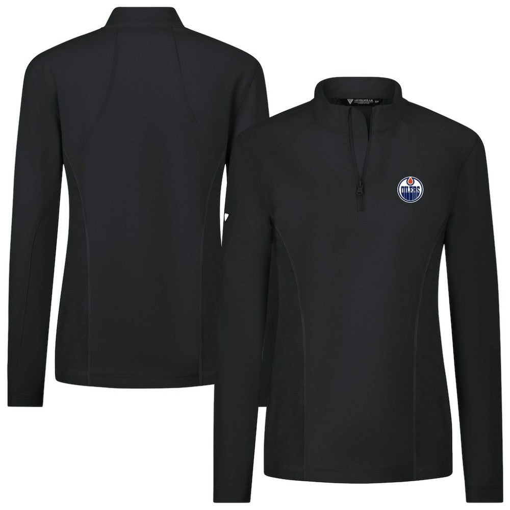 Edmonton Oilers Levelwear Women's Upright Quarter-Zip Pullover -  NHL Pullover