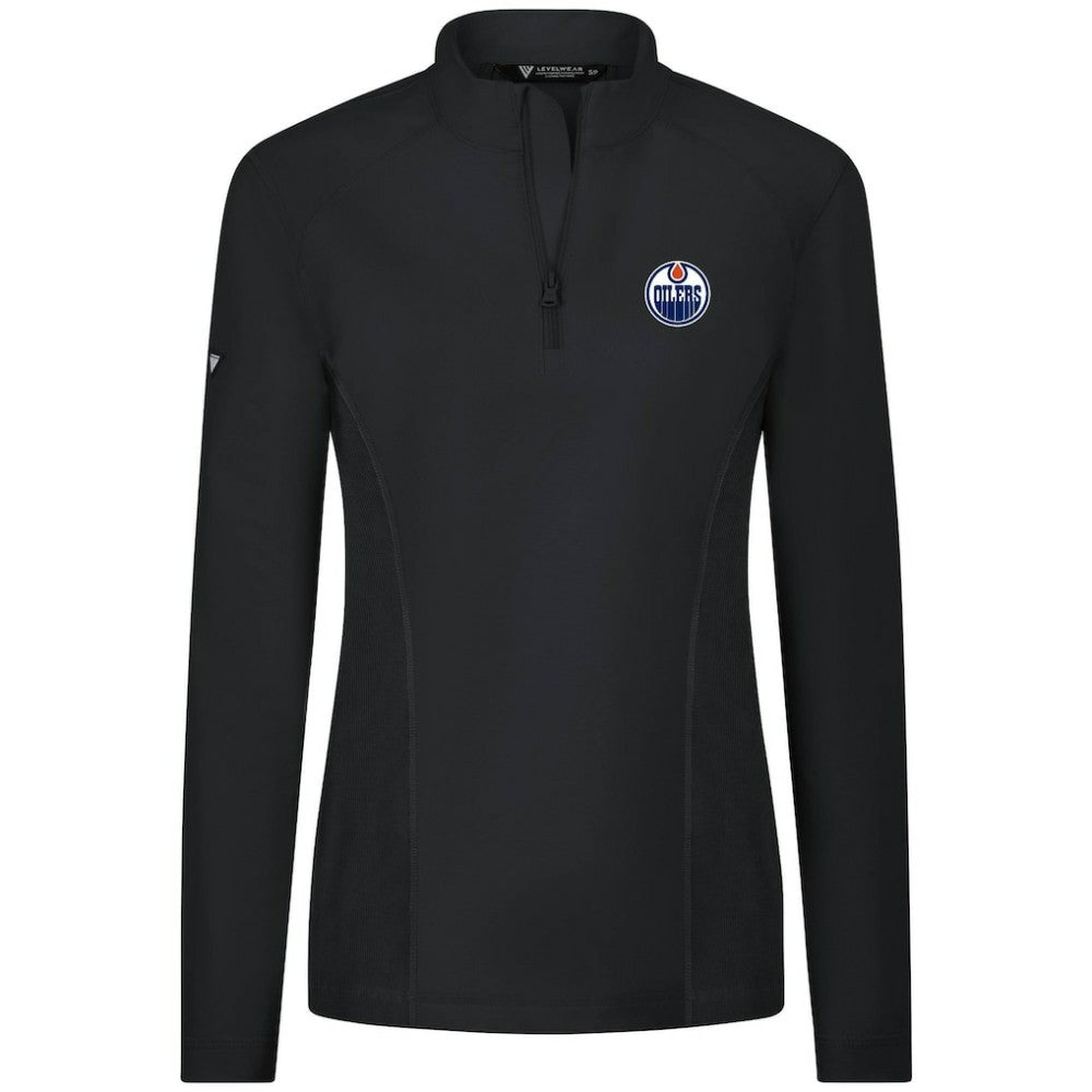 Edmonton Oilers Levelwear Women's Upright Quarter-Zip Pullover -  NHL Pullover