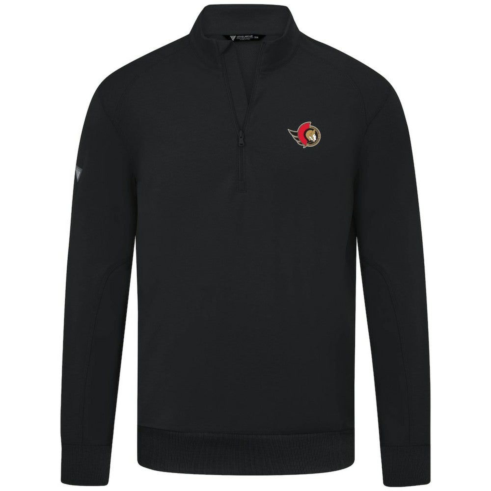 Ottawa Senators Levelwear Upright Tri-Blend Quarter-Zip Pullover -  NHL Pullover